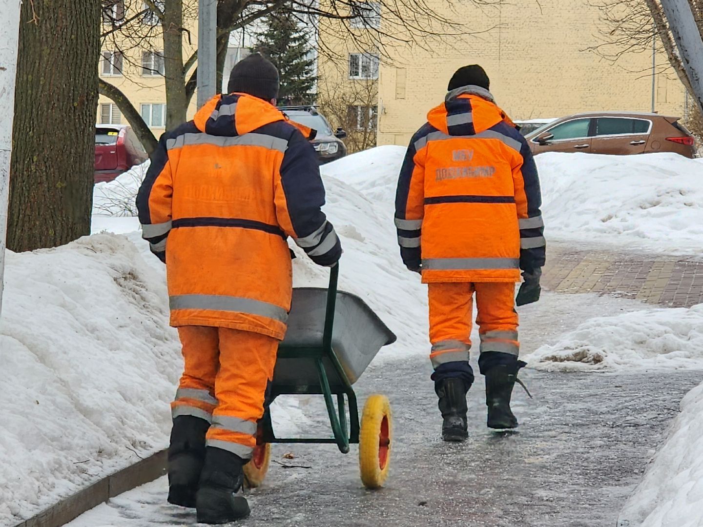 ледяной дождь, обработка дорог,