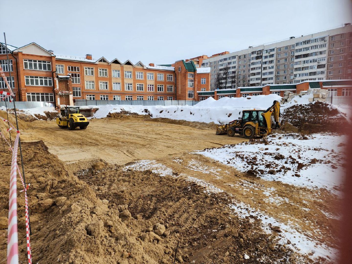 чехов, строительство, школа, прораб, стройка,