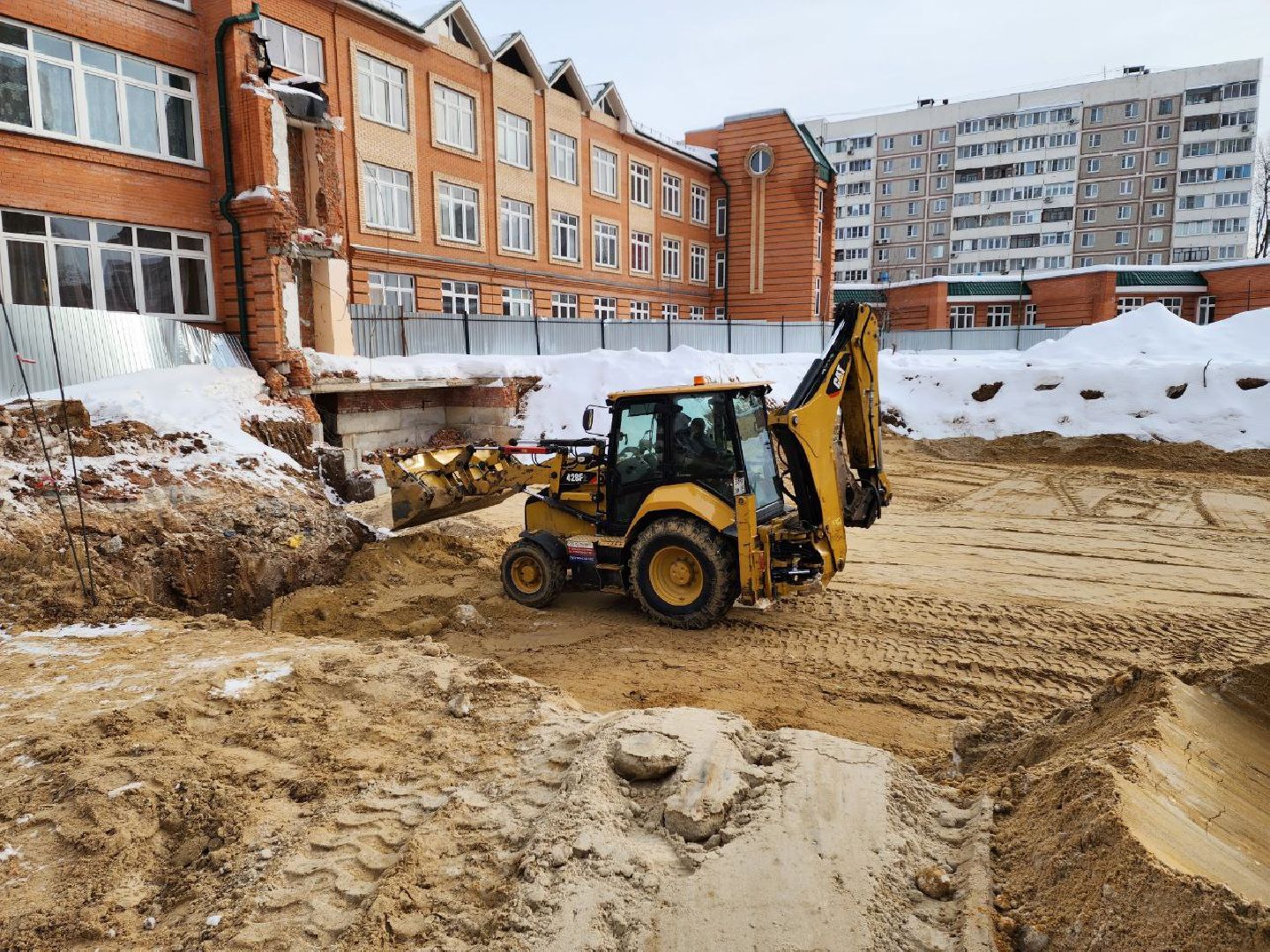 чехов, строительство, школа, прораб, стройка,