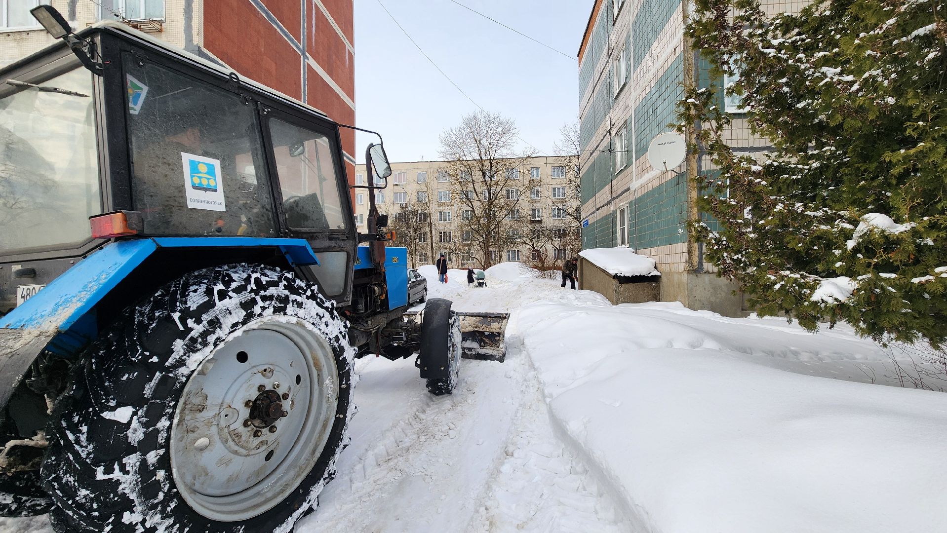 Солнечногорск, Ложки, ЖКХ, уборка снега,