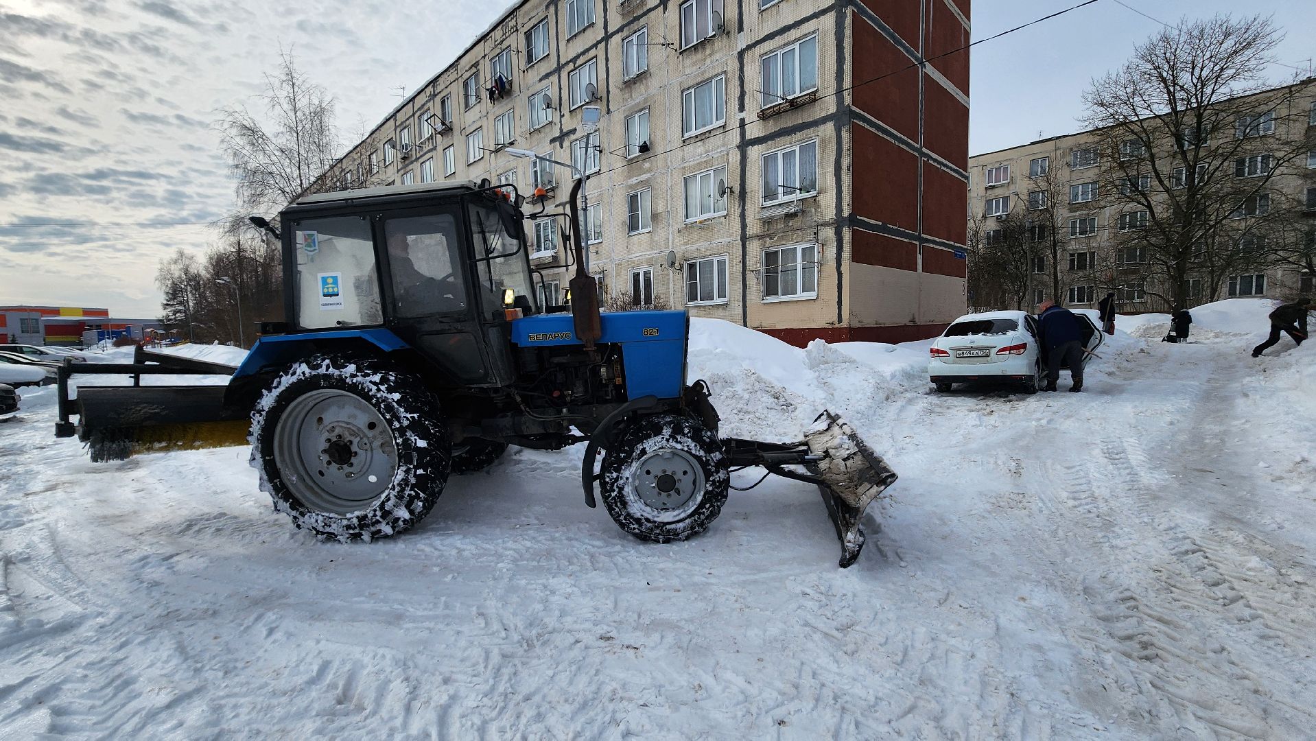 Солнечногорск, Ложки, ЖКХ, уборка снега,