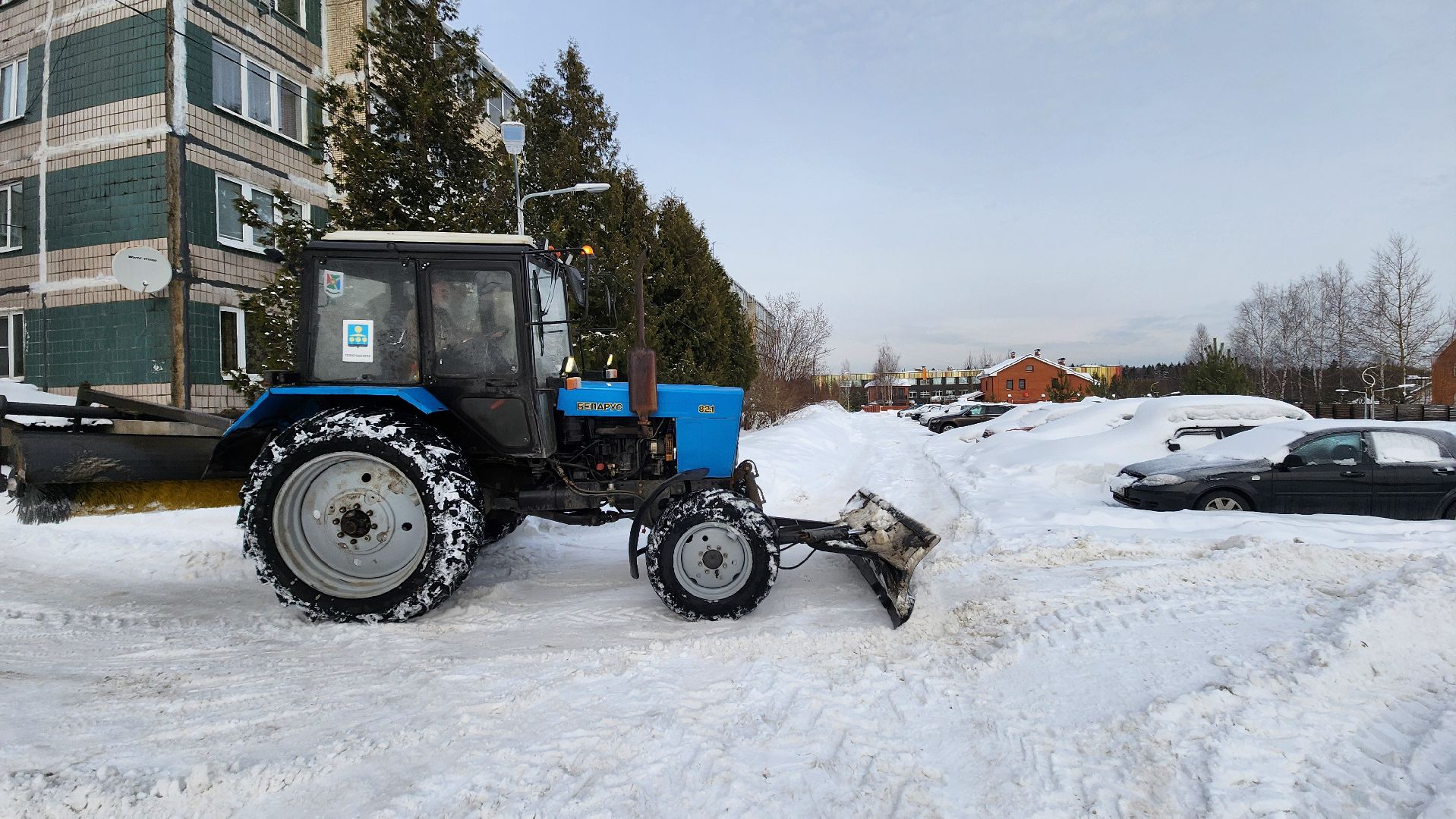 Солнечногорск, Ложки, ЖКХ, уборка снега,