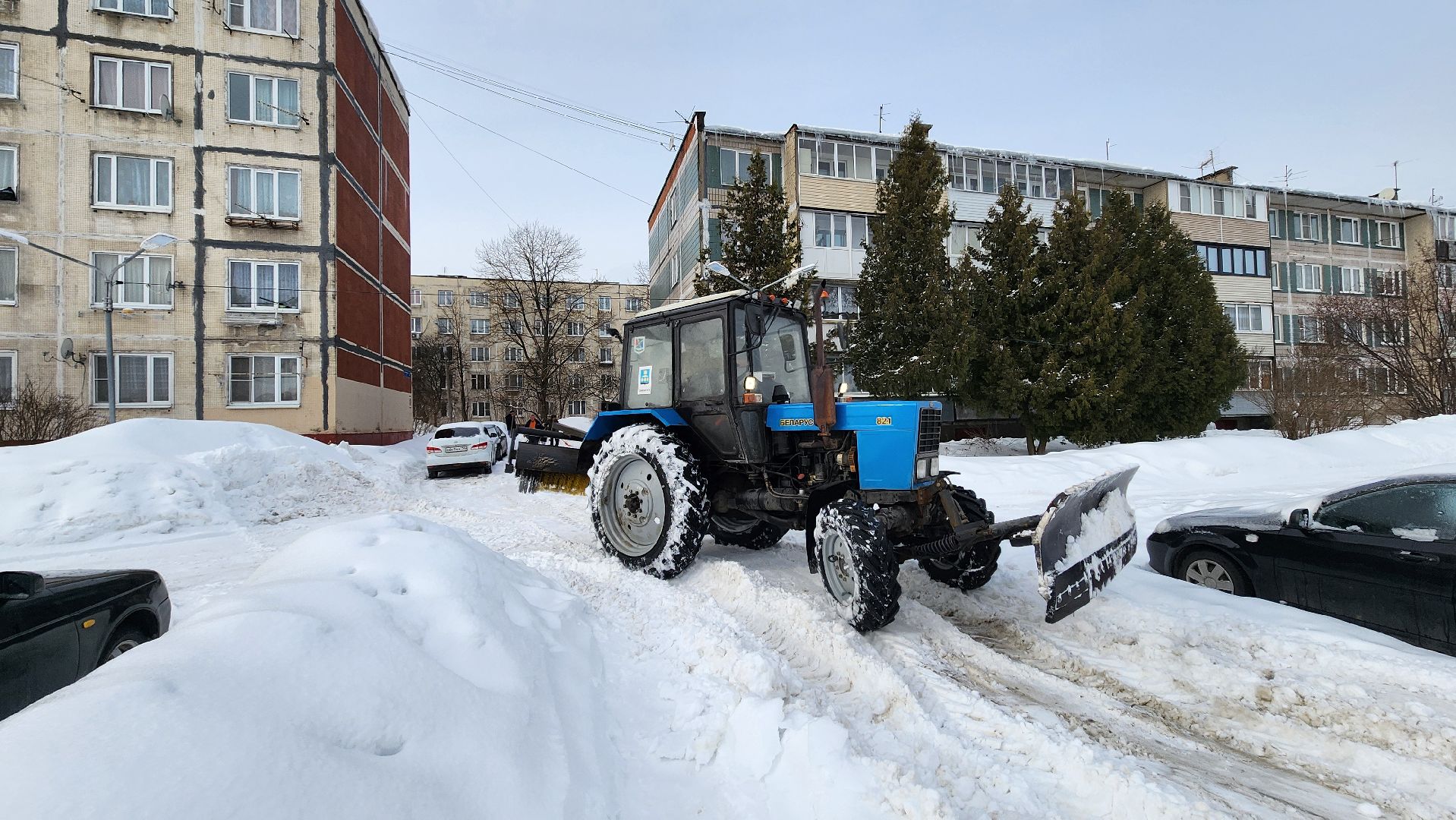 Солнечногорск, Ложки, ЖКХ, уборка снега,