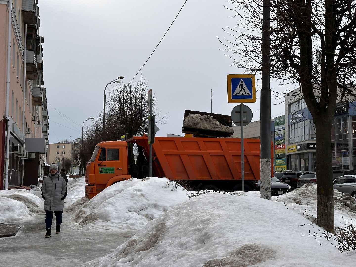 Клин, общество, снег, уборка снега, ЖКХ,