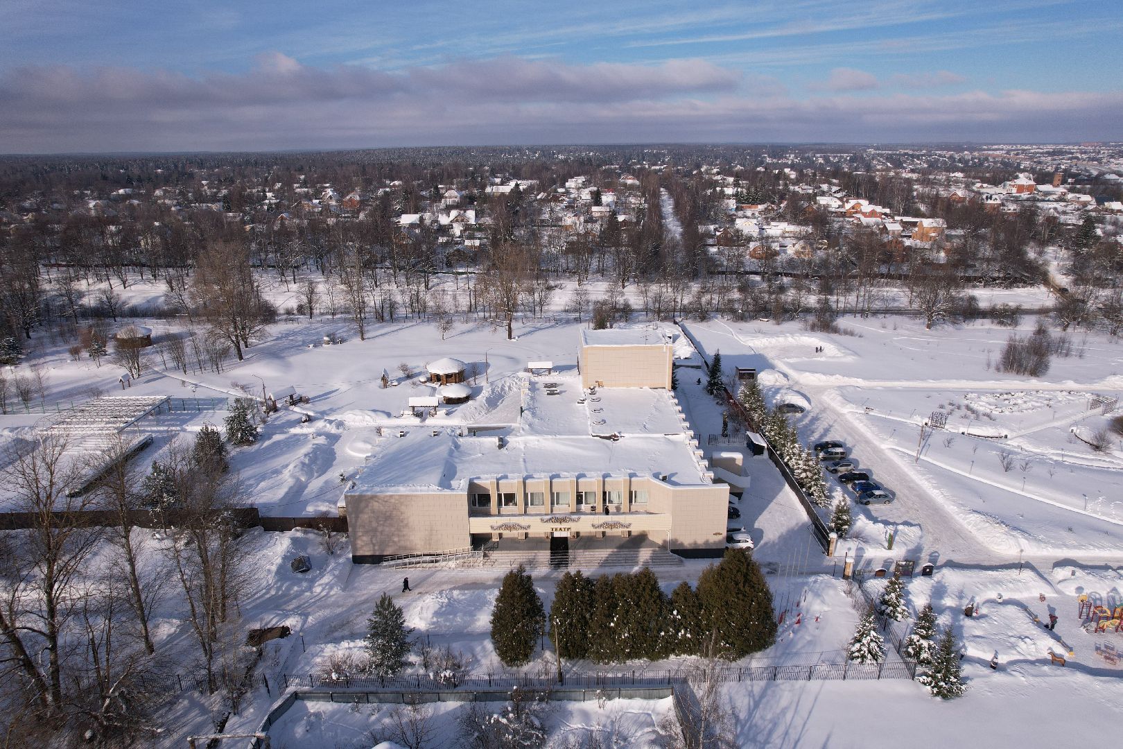 видео с коптера, сергиев посад, культура, театр,