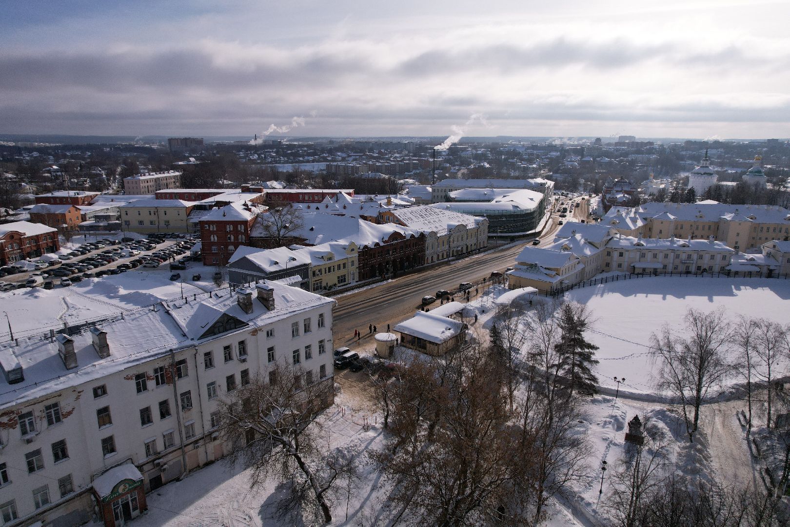 видео с коптера, сергиев посад, культура, музей,