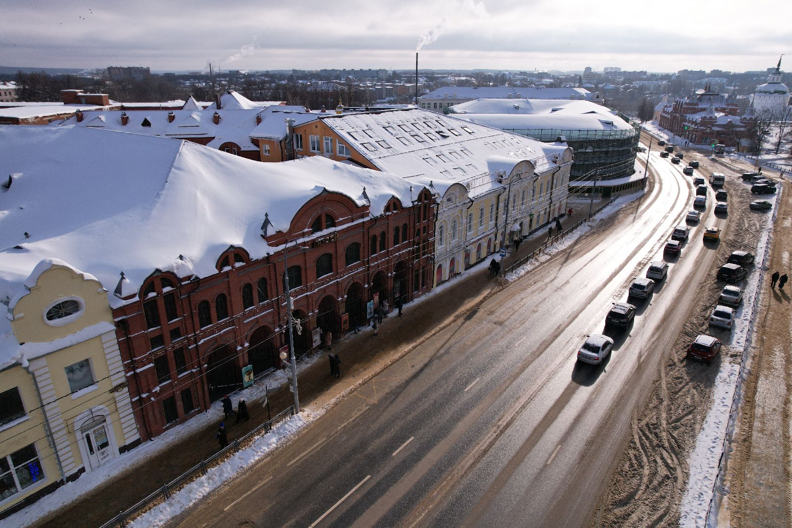 видео с коптера, сергиев посад, культура, музей,