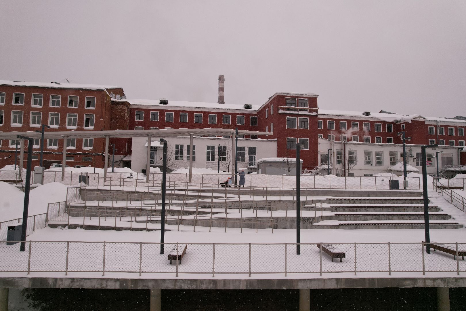 видео с коптера, орехово-зуево, благоустройство, набережная,