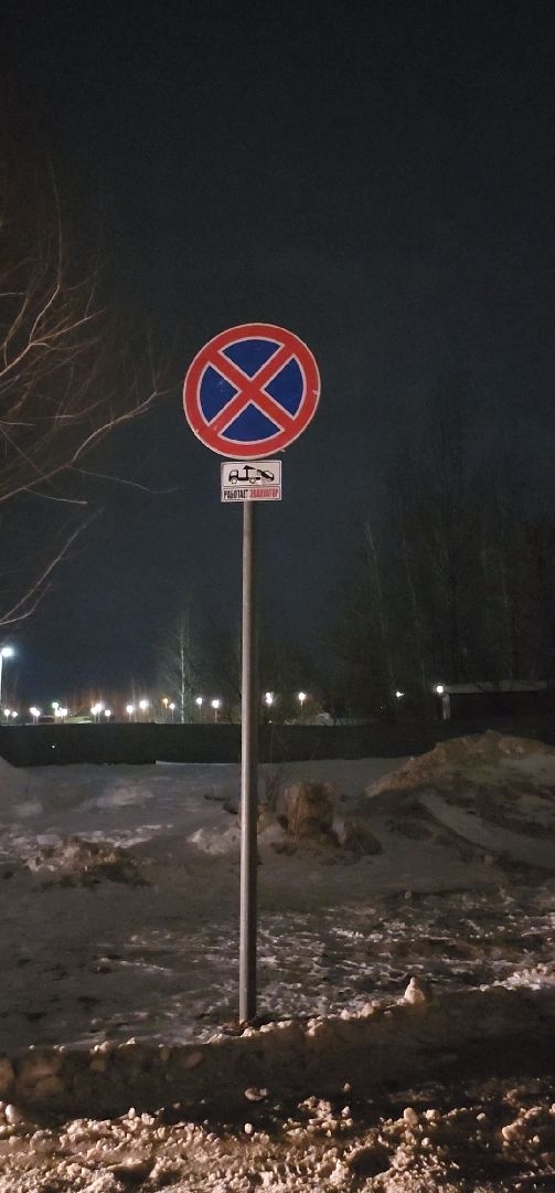 Луховицы, знаки запрета парковки,