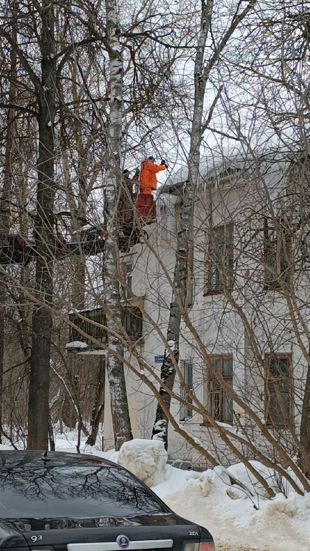 жкх, чистка кровли от снега, лобня,