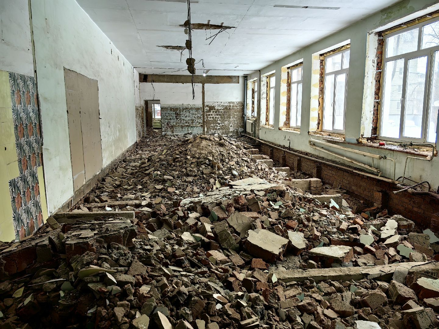 детский сад, капитальный ремонт, демонтаж, бригада,