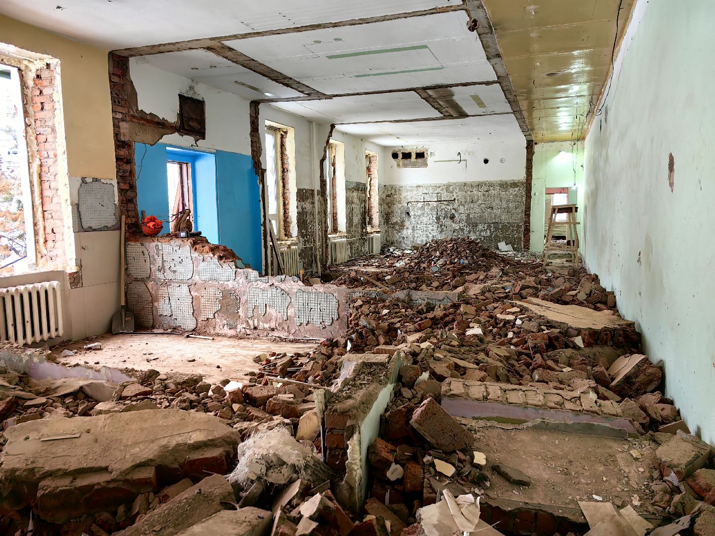 детский сад, капитальный ремонт, демонтаж, бригада,