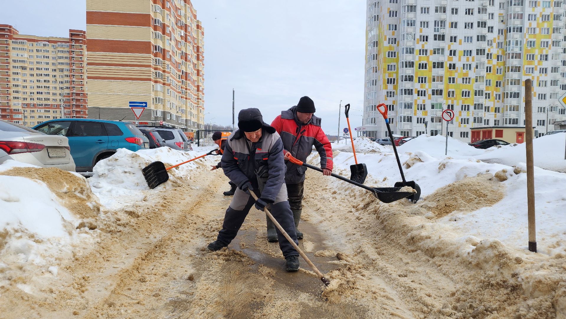 уборка дорог, жкх, благоуйстройство, Лосино-Петровский,