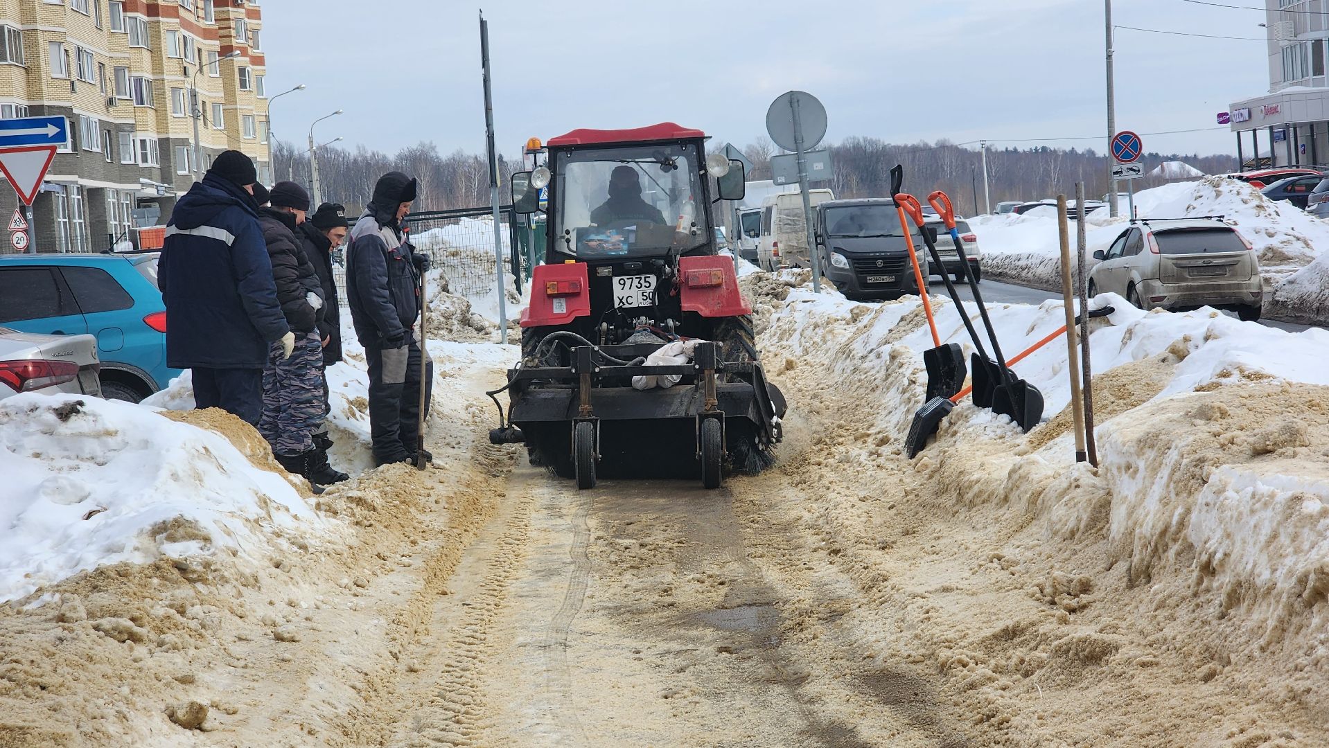 уборка дорог, жкх, благоуйстройство, Лосино-Петровский,