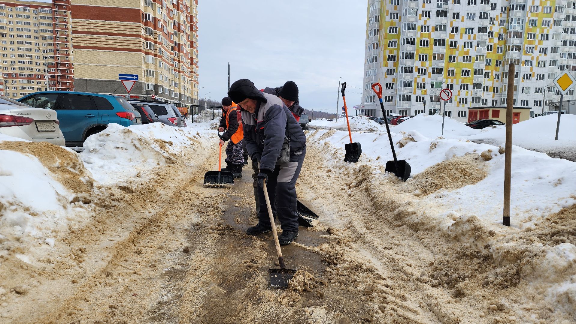 уборка дорог, жкх, благоуйстройство, Лосино-Петровский,