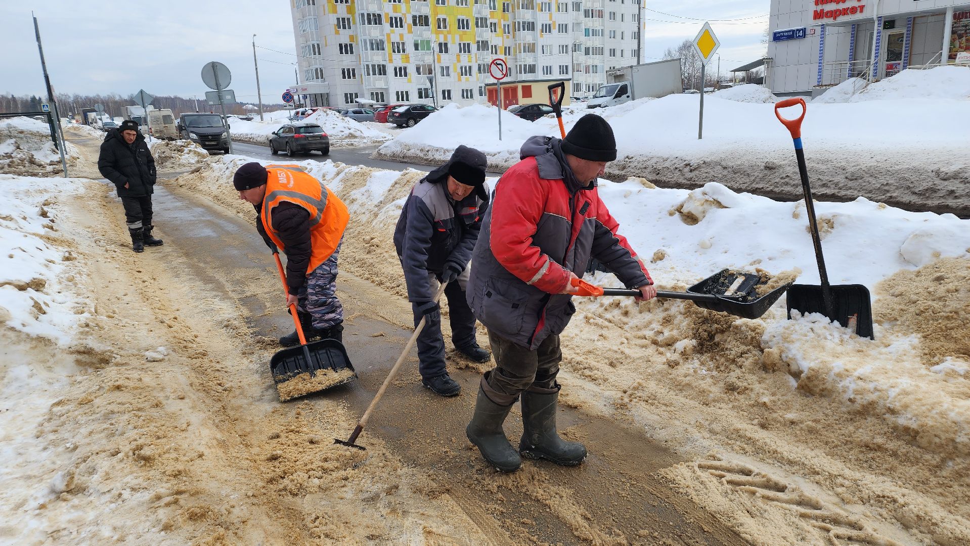 уборка дорог, жкх, благоуйстройство, Лосино-Петровский,