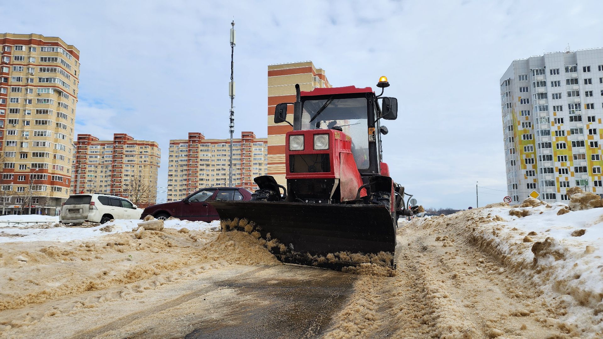 уборка дорог, жкх, благоуйстройство, Лосино-Петровский,