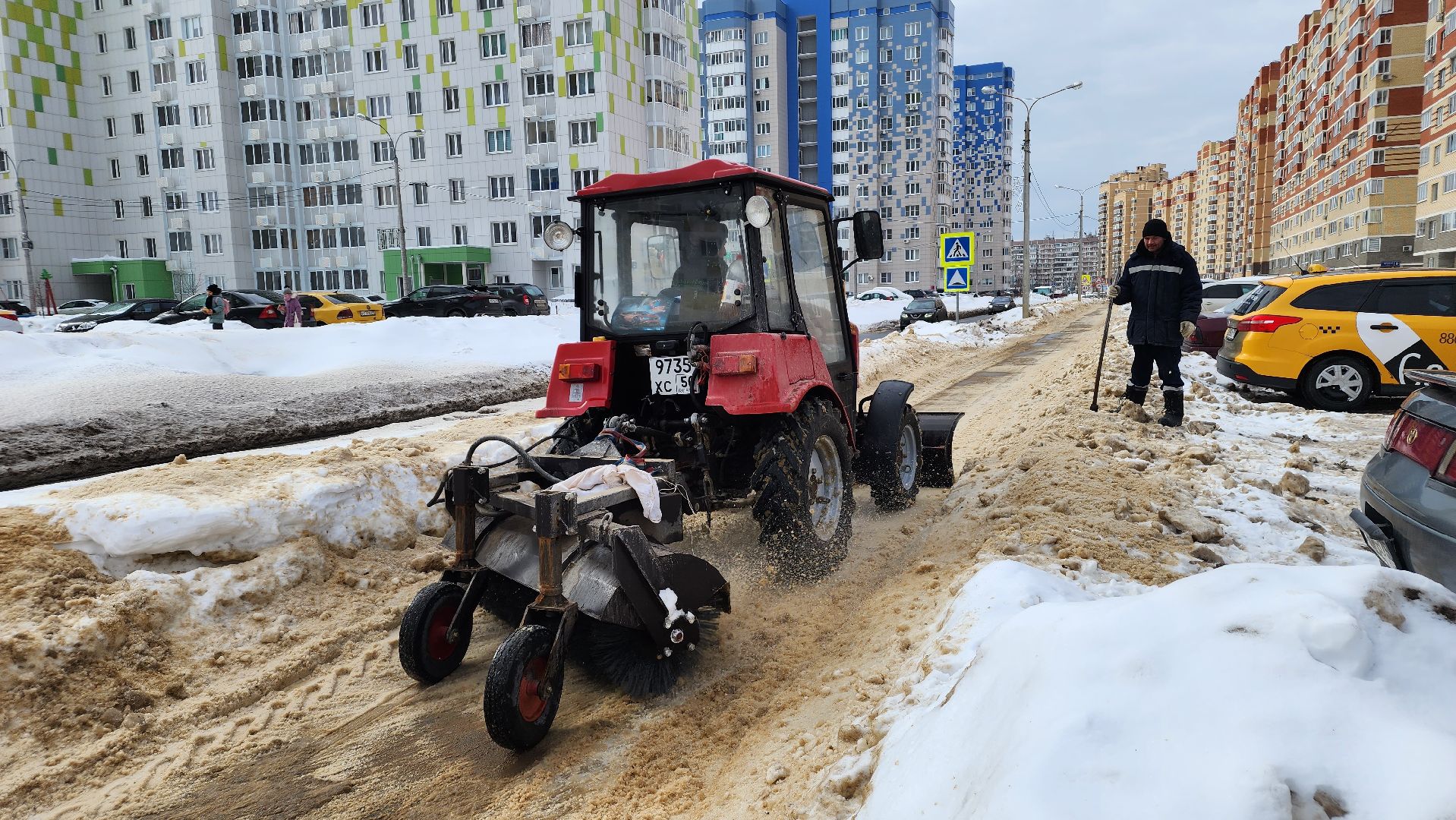 уборка дорог, жкх, благоуйстройство, Лосино-Петровский,