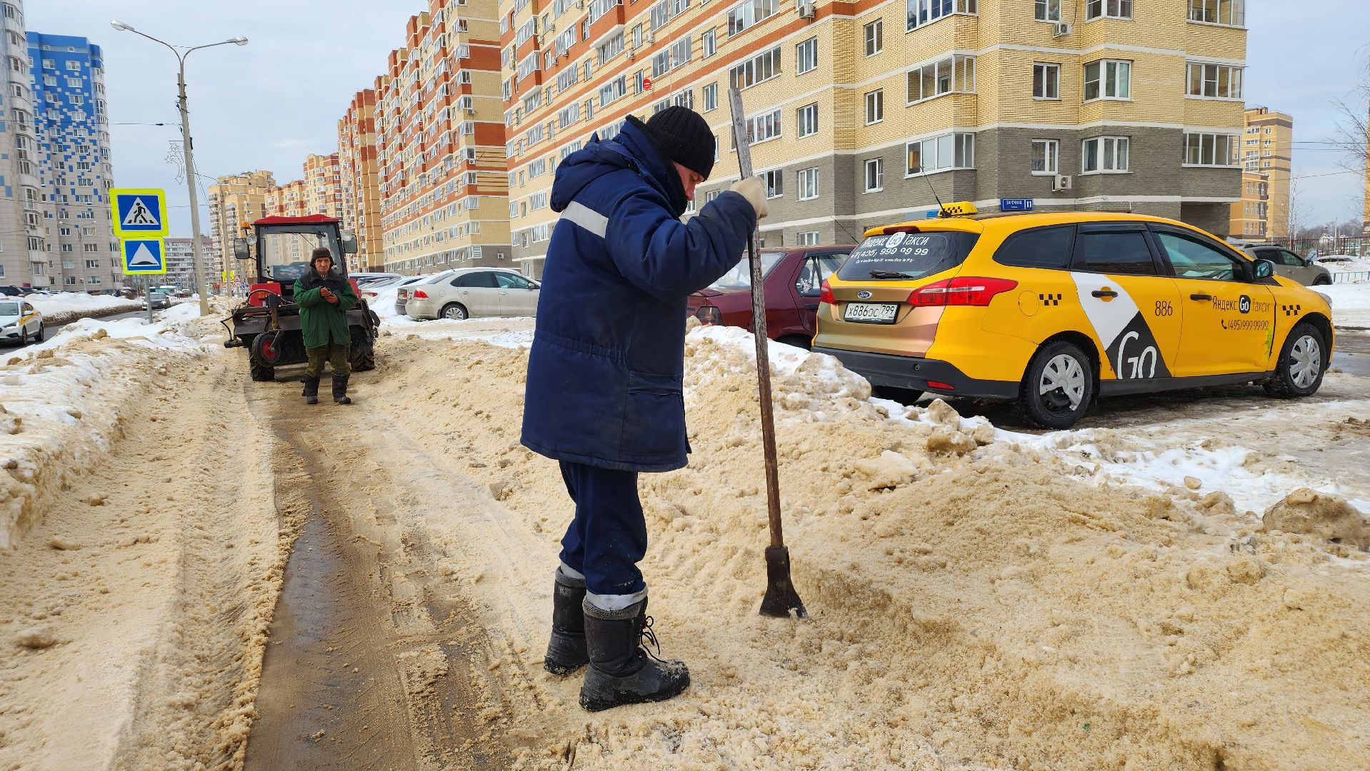 уборка дорог, жкх, благоуйстройство, Лосино-Петровский,