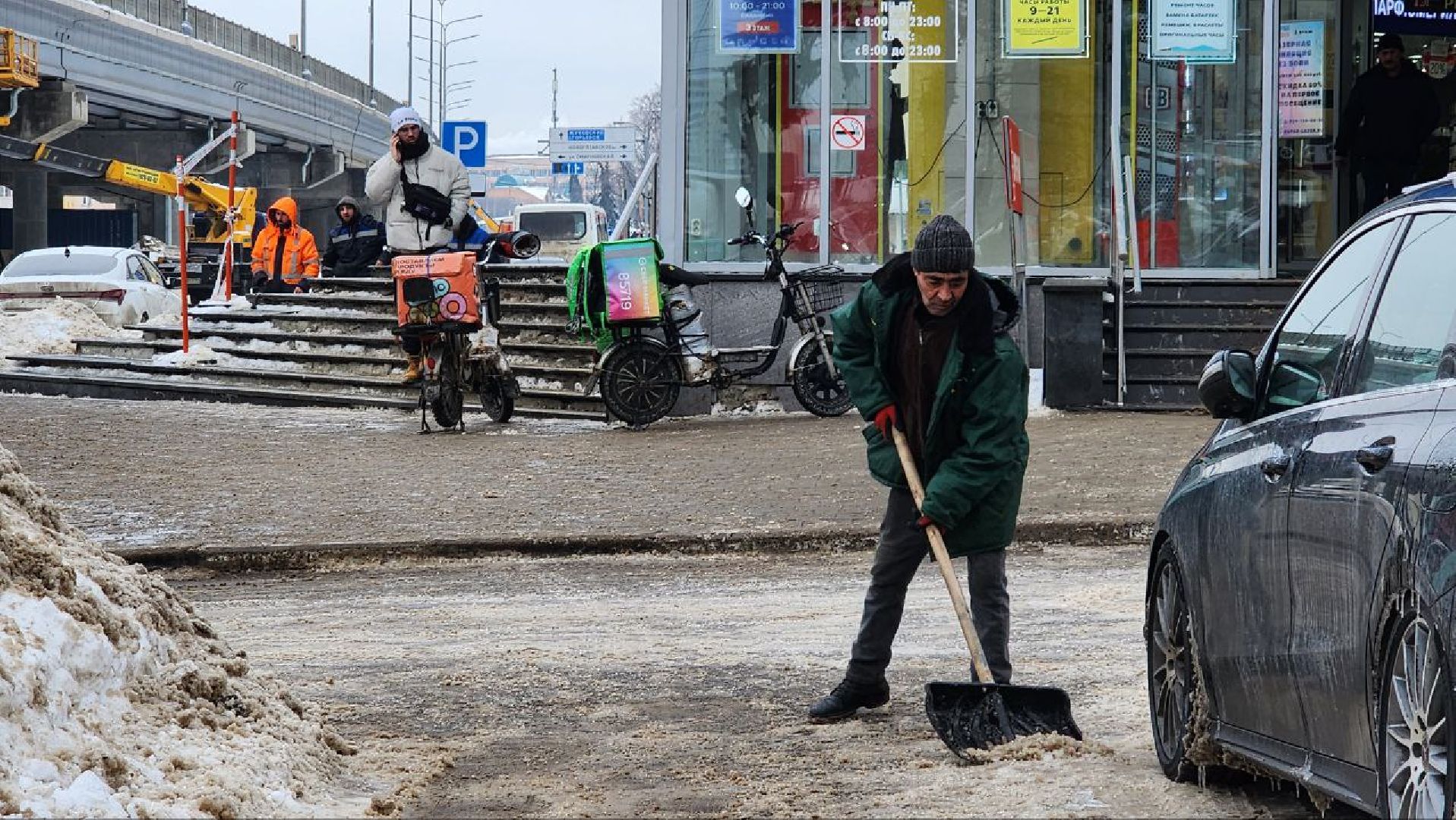 люберцы, снег, дворовые территории,