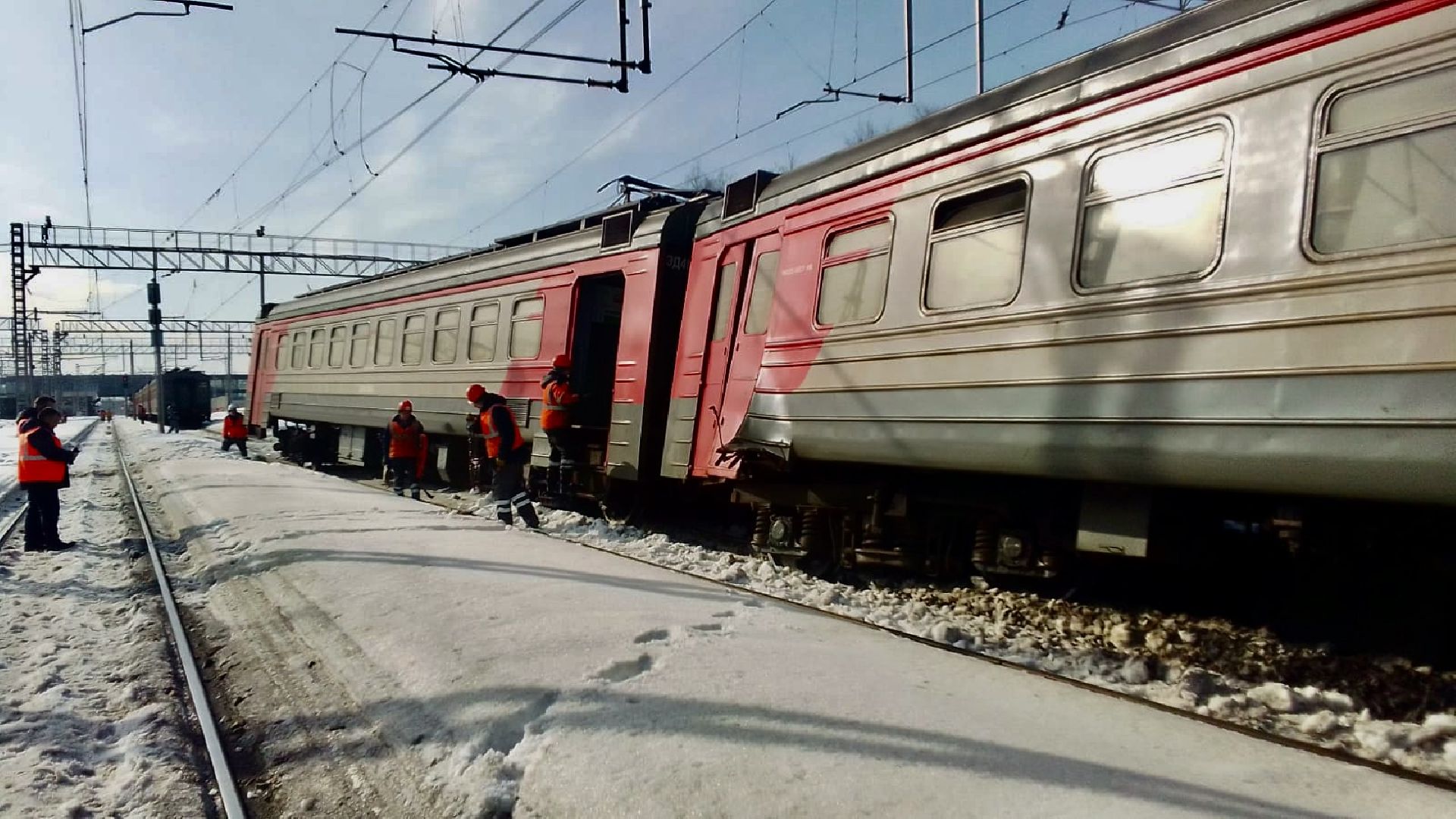 Апрелевка, мцд-4,чп, сход поезда,