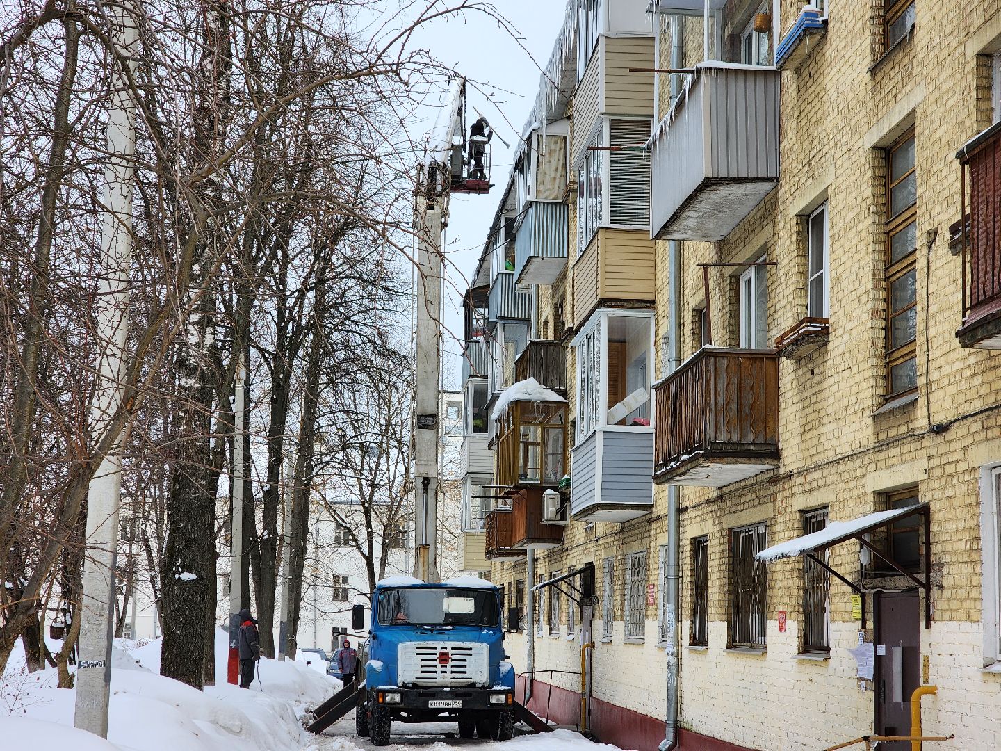 жкх, очистка кровли, фрязино,