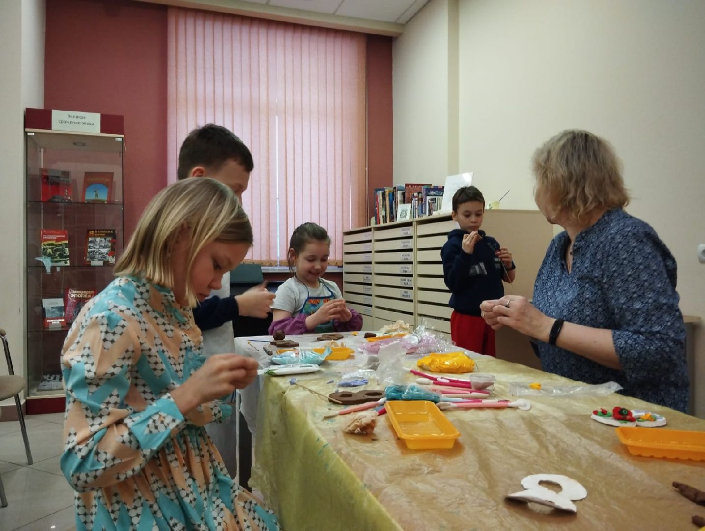 пушкино, мастер-класс, 8 марта, весна, дети, лепка,
