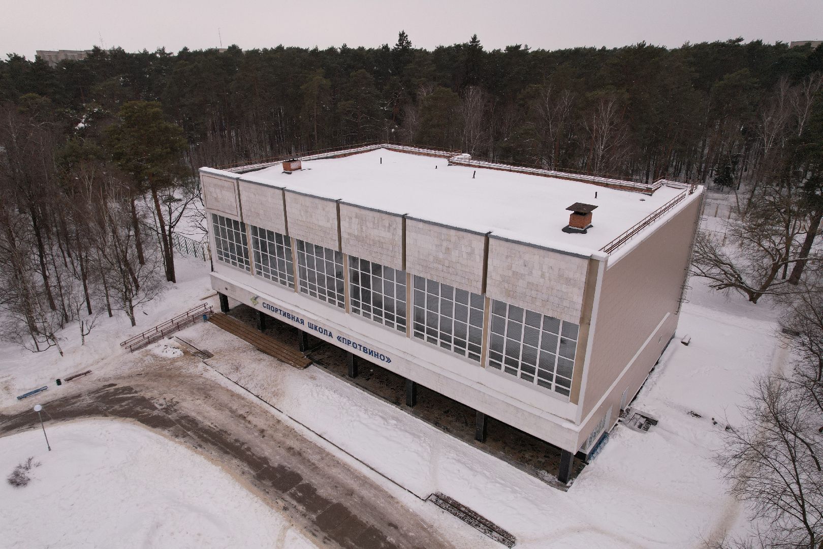 видео с коптера, серпухов, спортивный комплекс,
