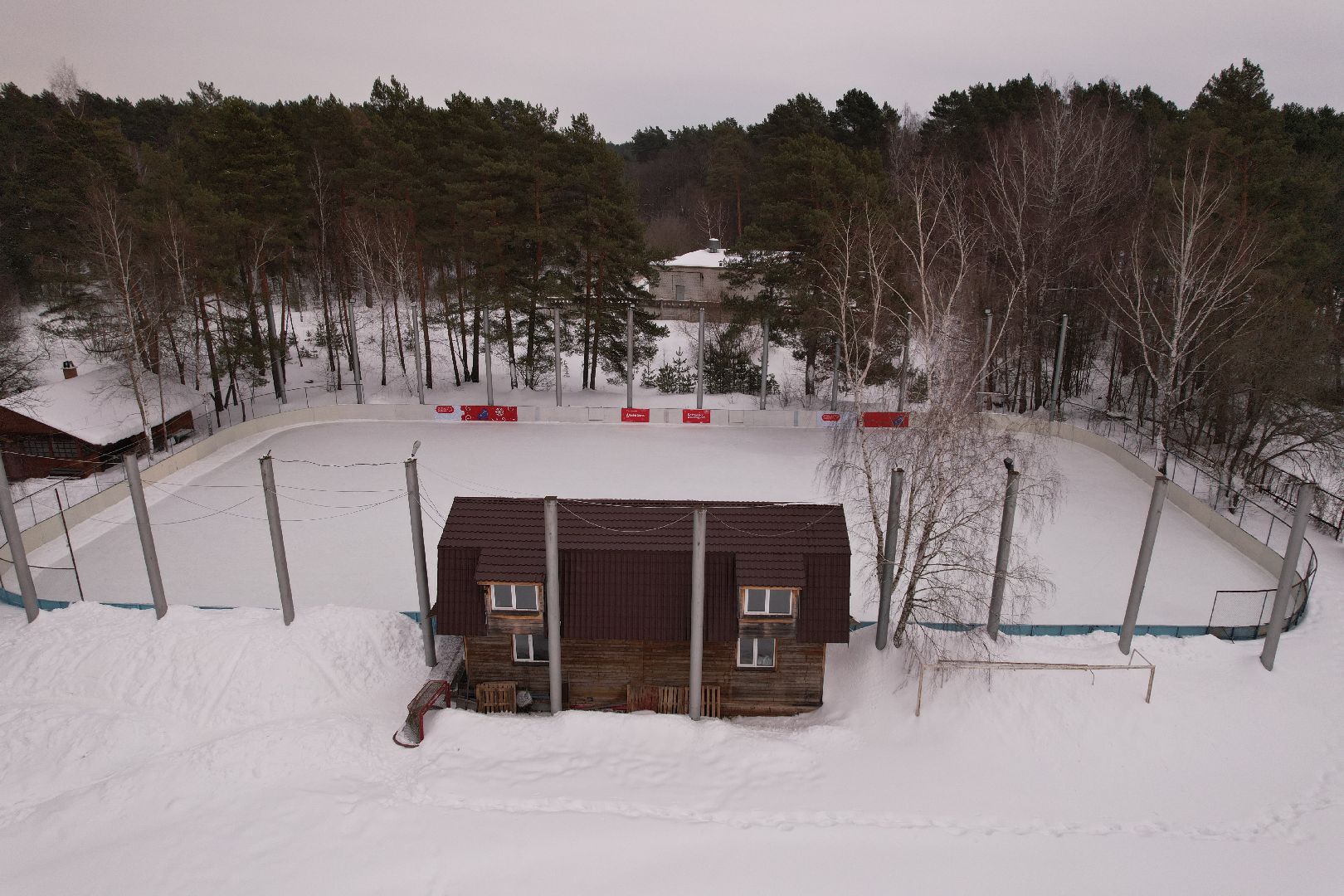 видео с коптера, серпухов, стадион,