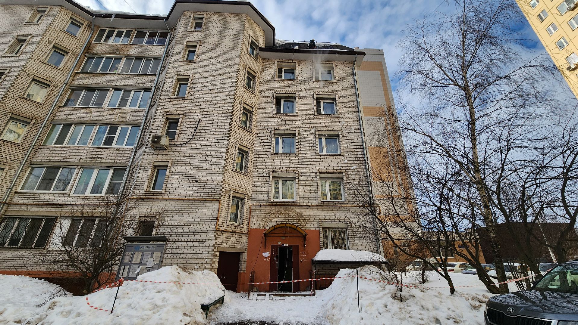 Солнечногорск, Рекинцо-2, ЖКХ, Очистка крыши, промышленные альпинисты,