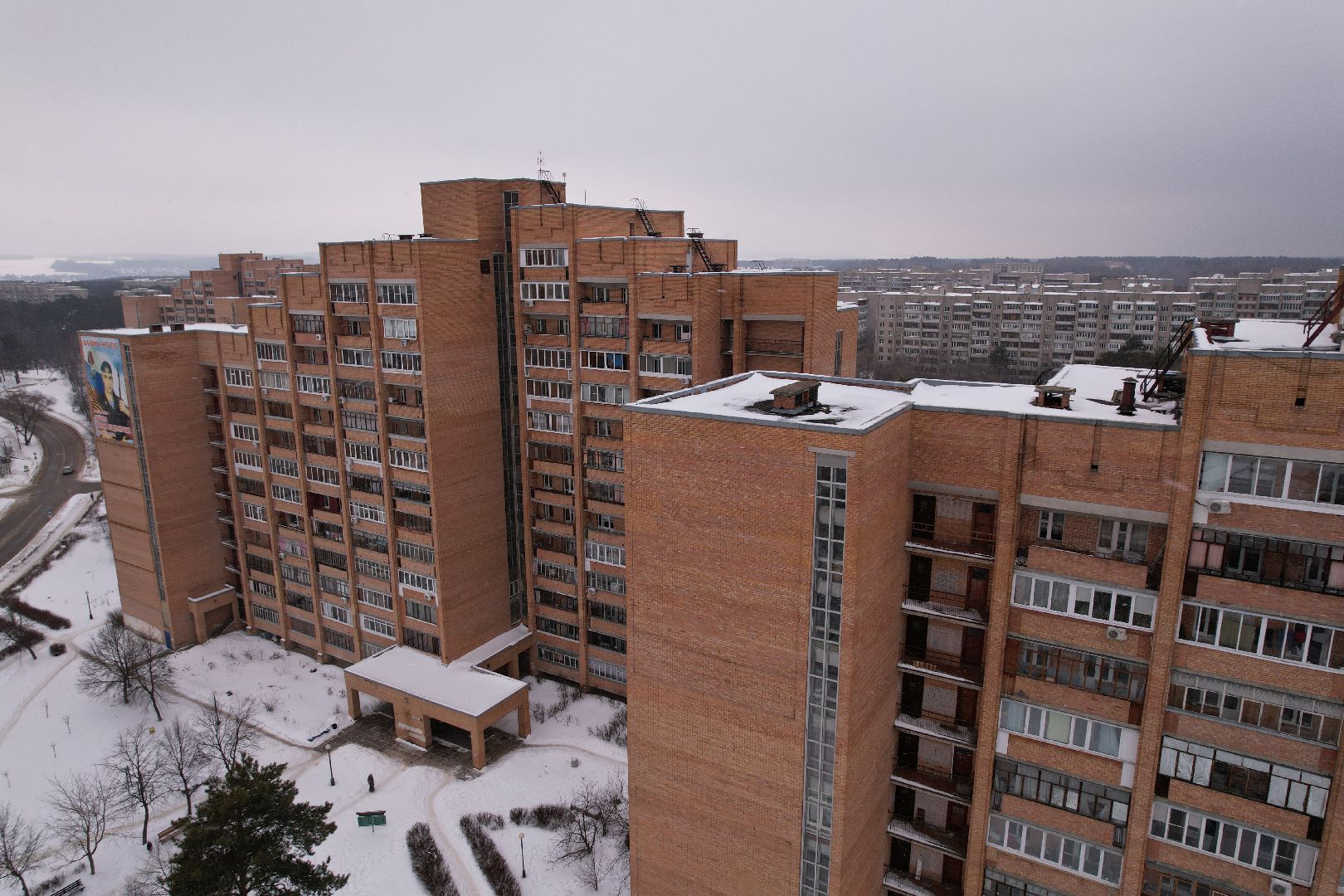 видео с коптера, протвино, дом,