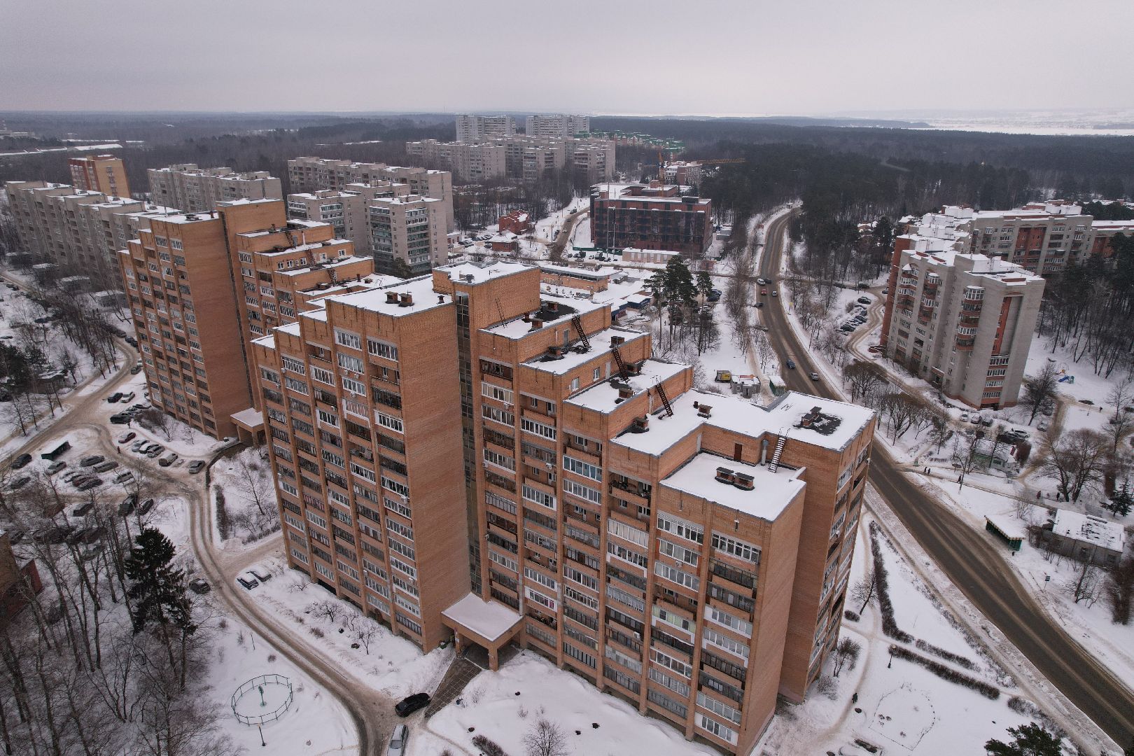 видео с коптера, протвино, дом,