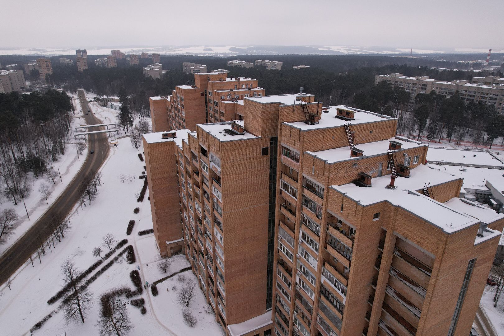 видео с коптера, протвино, дом,