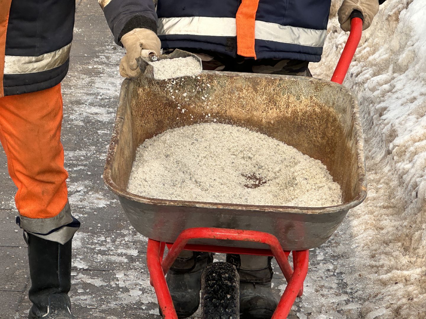 Клин, общество, уборка снега, ЖКХ, зима,