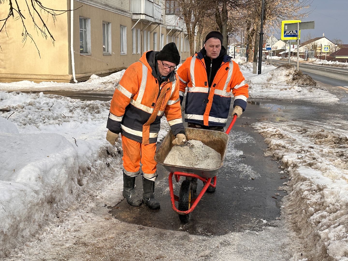 Клин, общество, уборка снега, ЖКХ, зима,