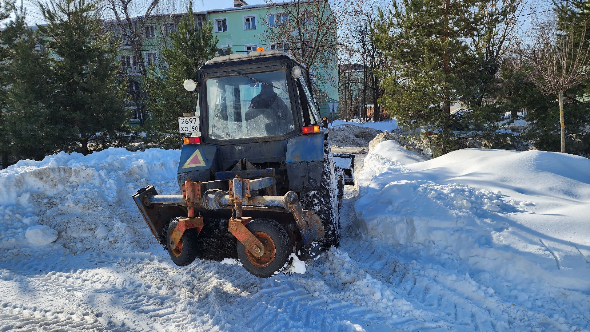 жкх, уборка снега, коммунальщики, Лосино-Петровский, дороги,