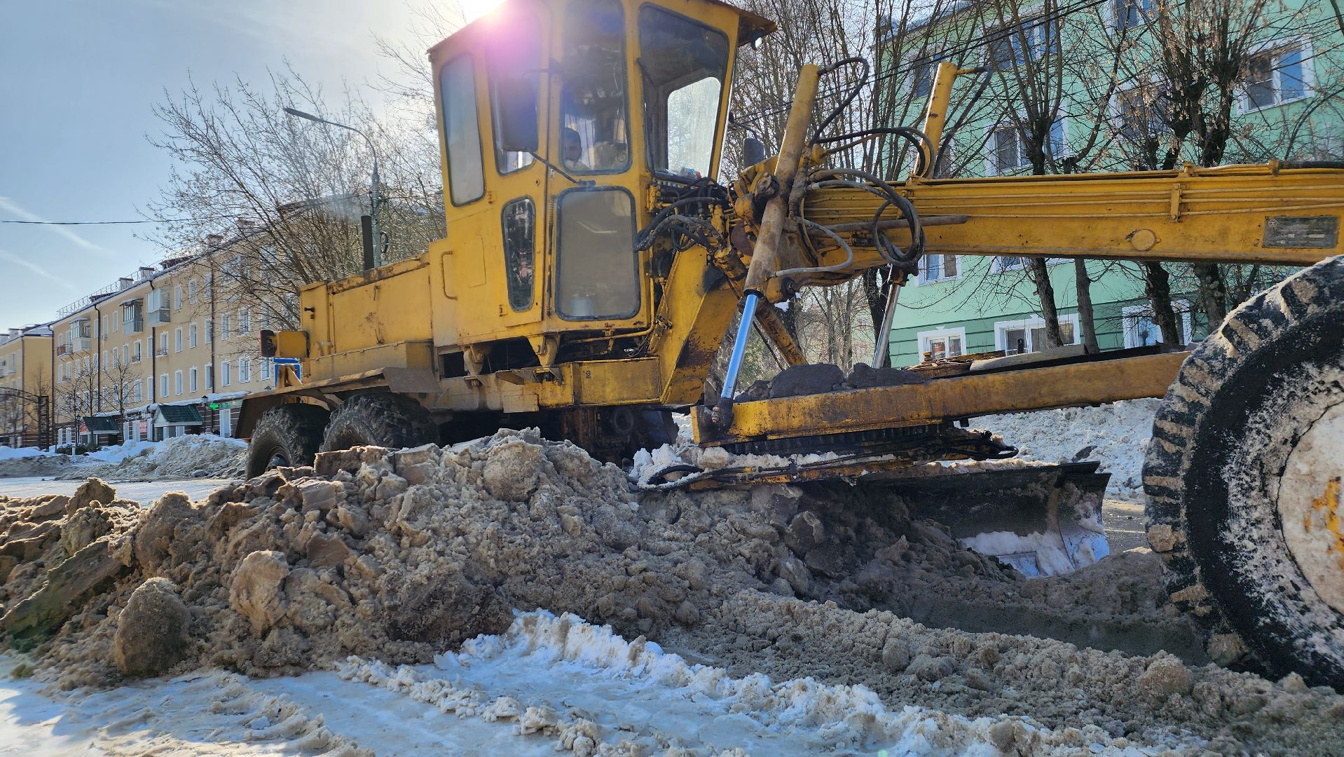 жкх, уборка снега, коммунальщики, Лосино-Петровский, дороги,