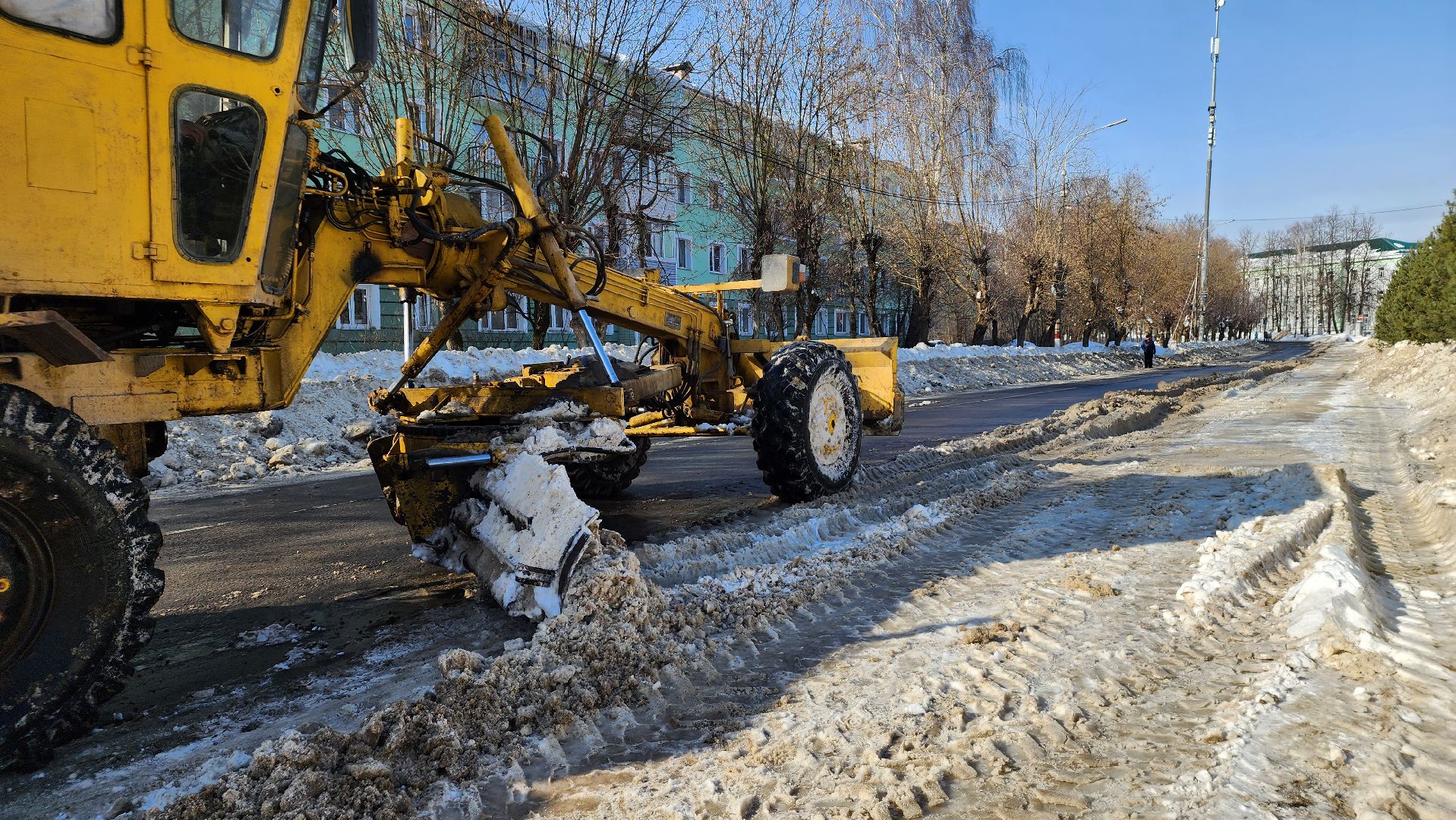 жкх, уборка снега, коммунальщики, Лосино-Петровский, дороги,
