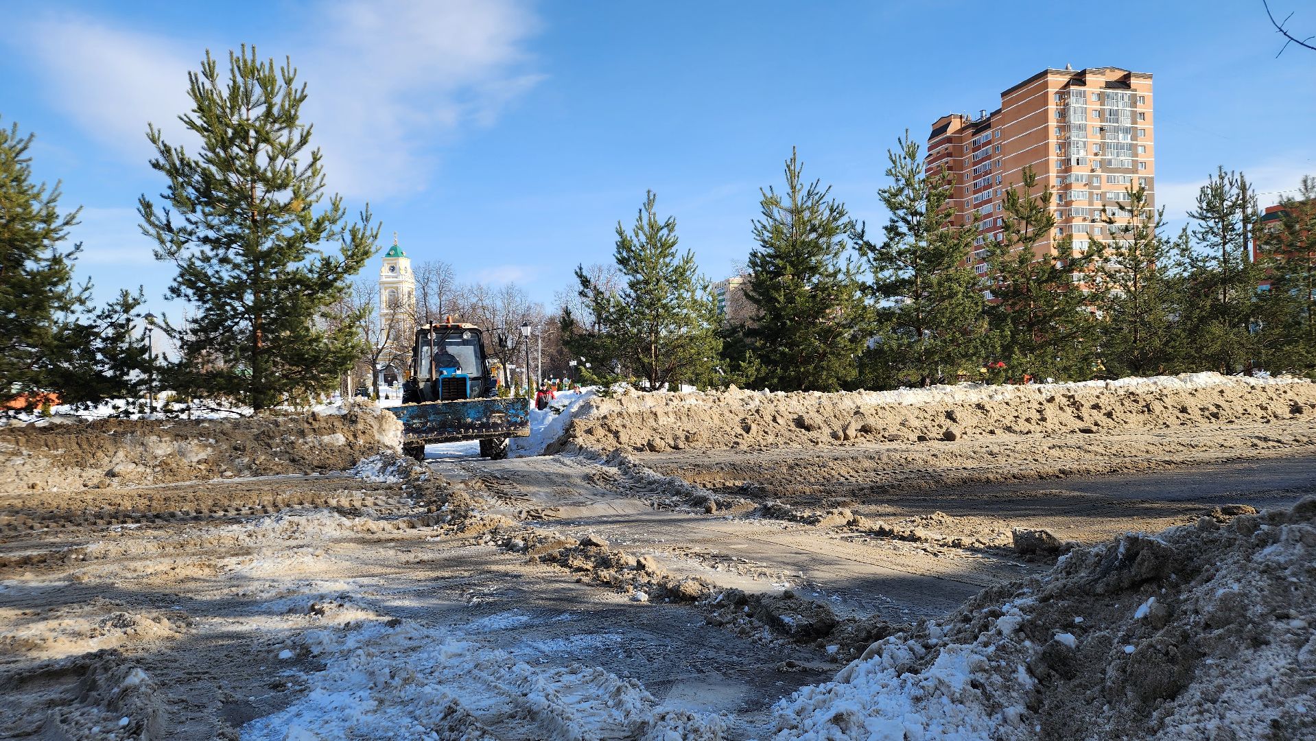 жкх, уборка снега, коммунальщики, Лосино-Петровский, дороги,