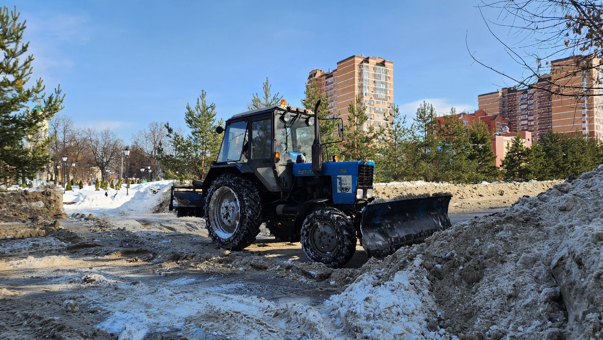 жкх, уборка снега, коммунальщики, Лосино-Петровский, дороги,