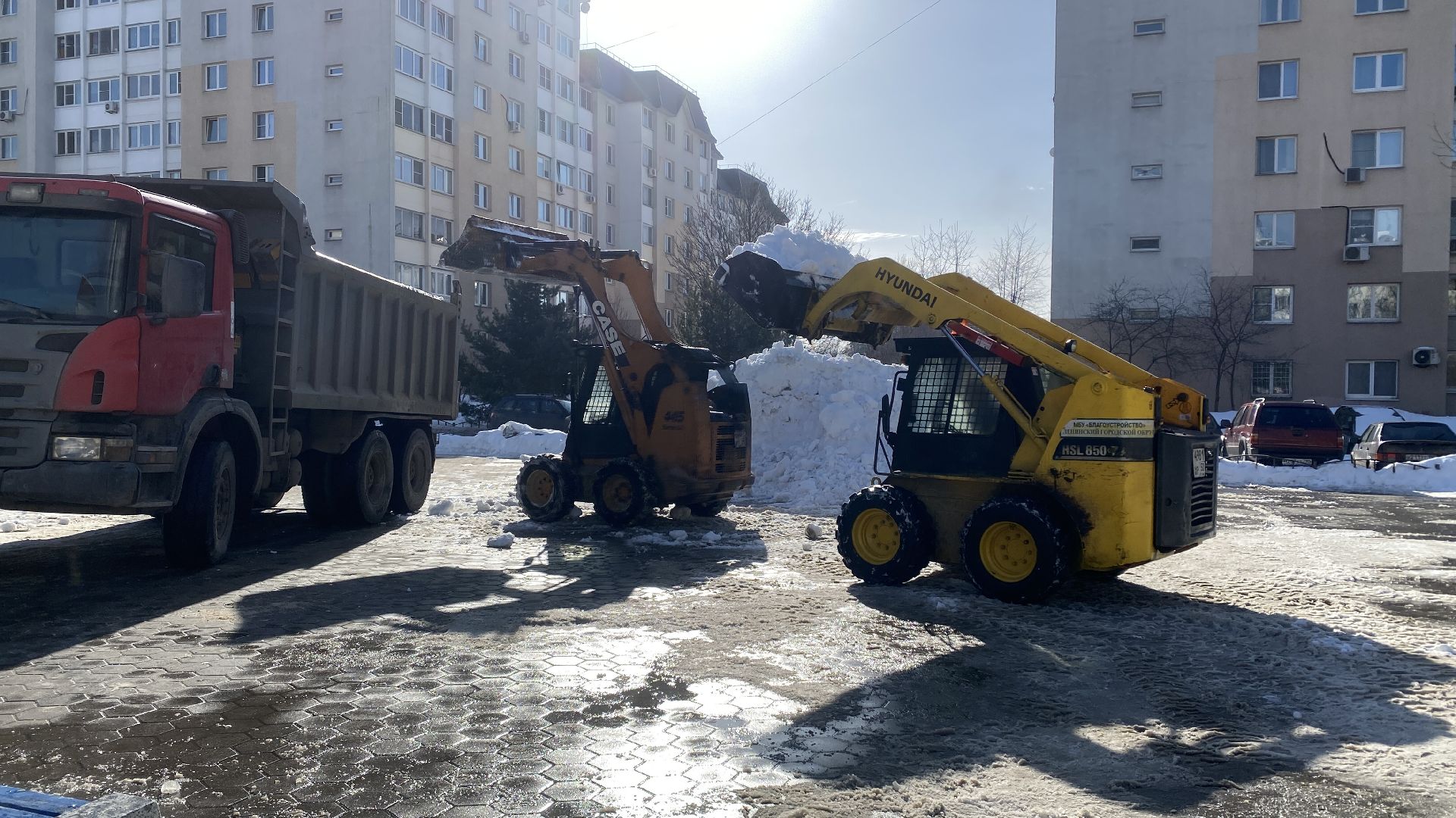 уборка дворов, уборка от снега, коммунальные службы, видное, ленинский городской округ,