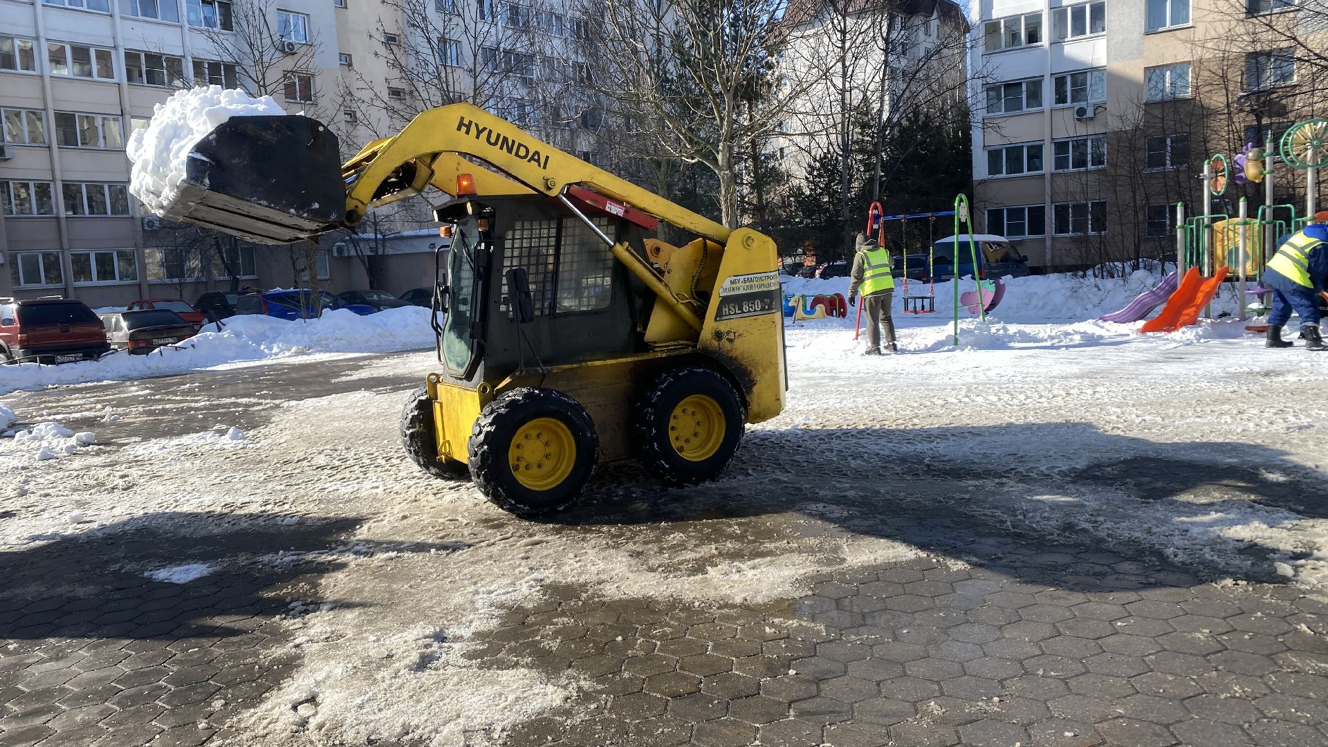 уборка дворов, уборка от снега, коммунальные службы, видное, ленинский городской округ,