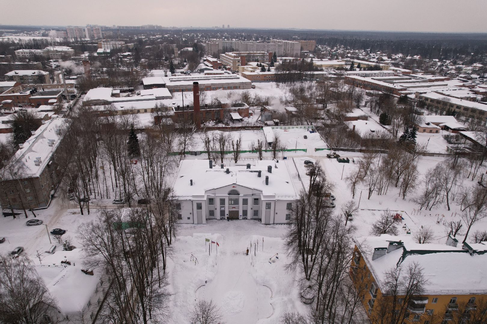 видео с коптера, культура, пушкино,