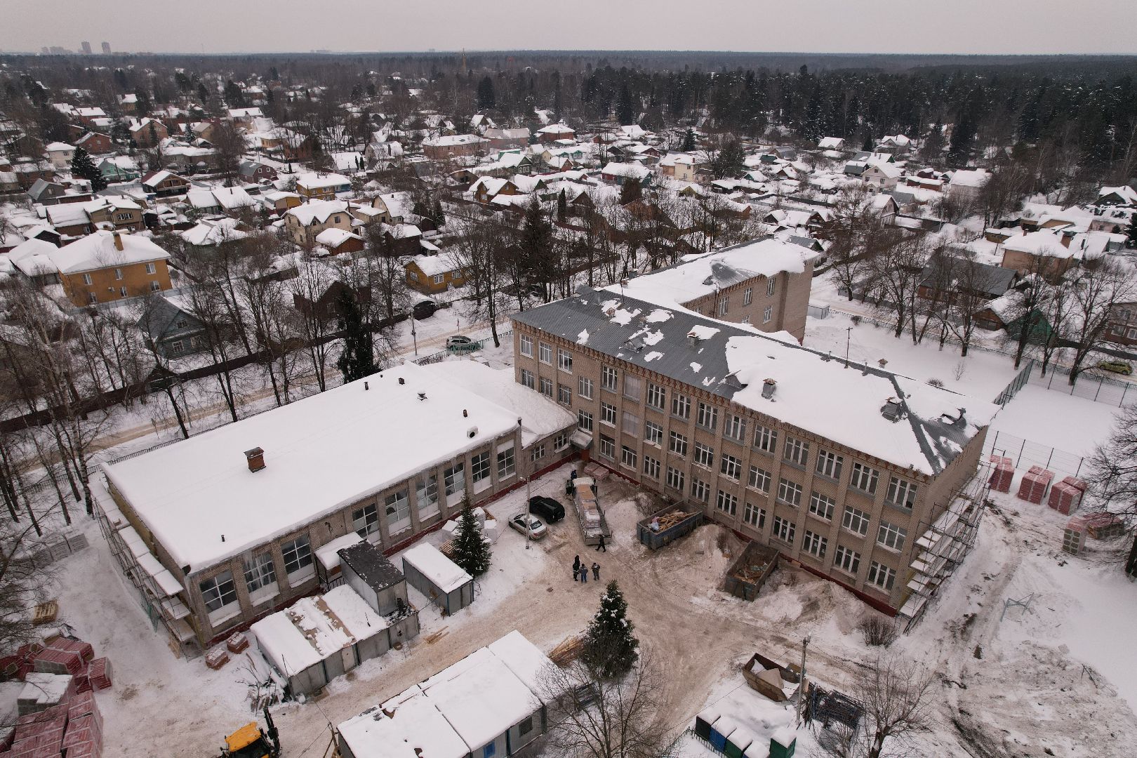 видео с коптера, ремонт, школа,