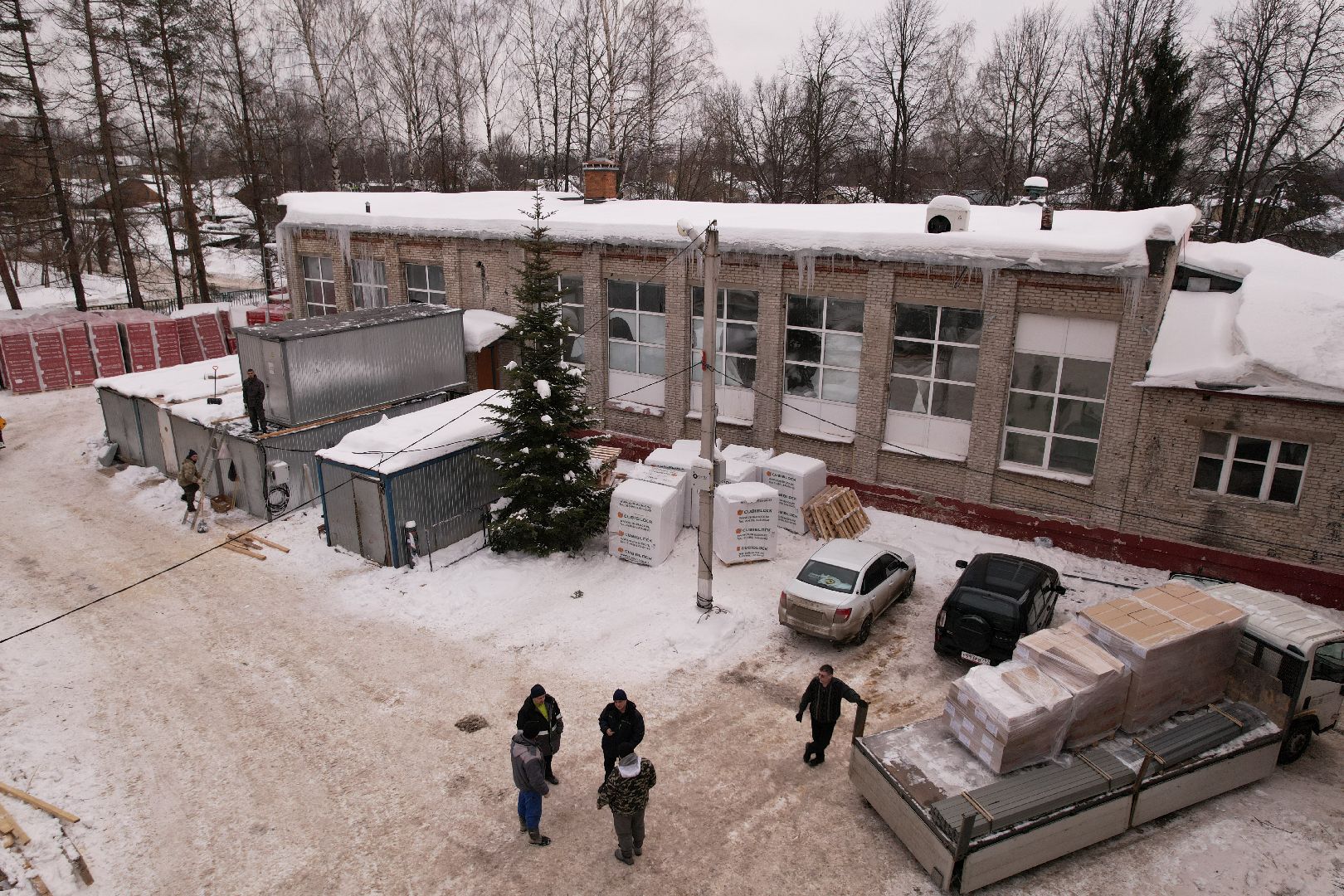 видео с коптера, ремонт, школа,