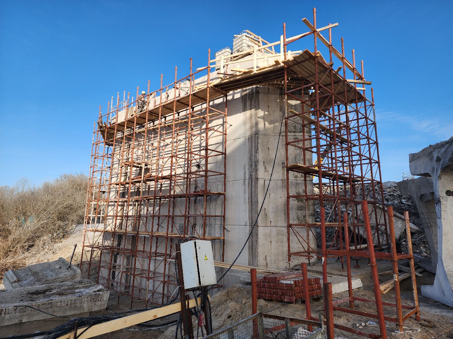 серпухов, федеральная трасса М2, река ока, мост через оку, строительство моста,