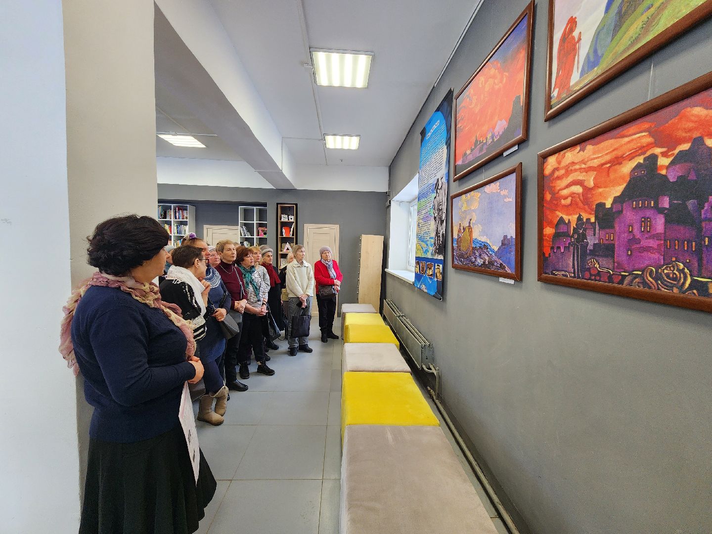 шатура, активное долголети, рерих, картины рериха, всероссийская акция, 150 лет, городской округ культура, библиотекарь,