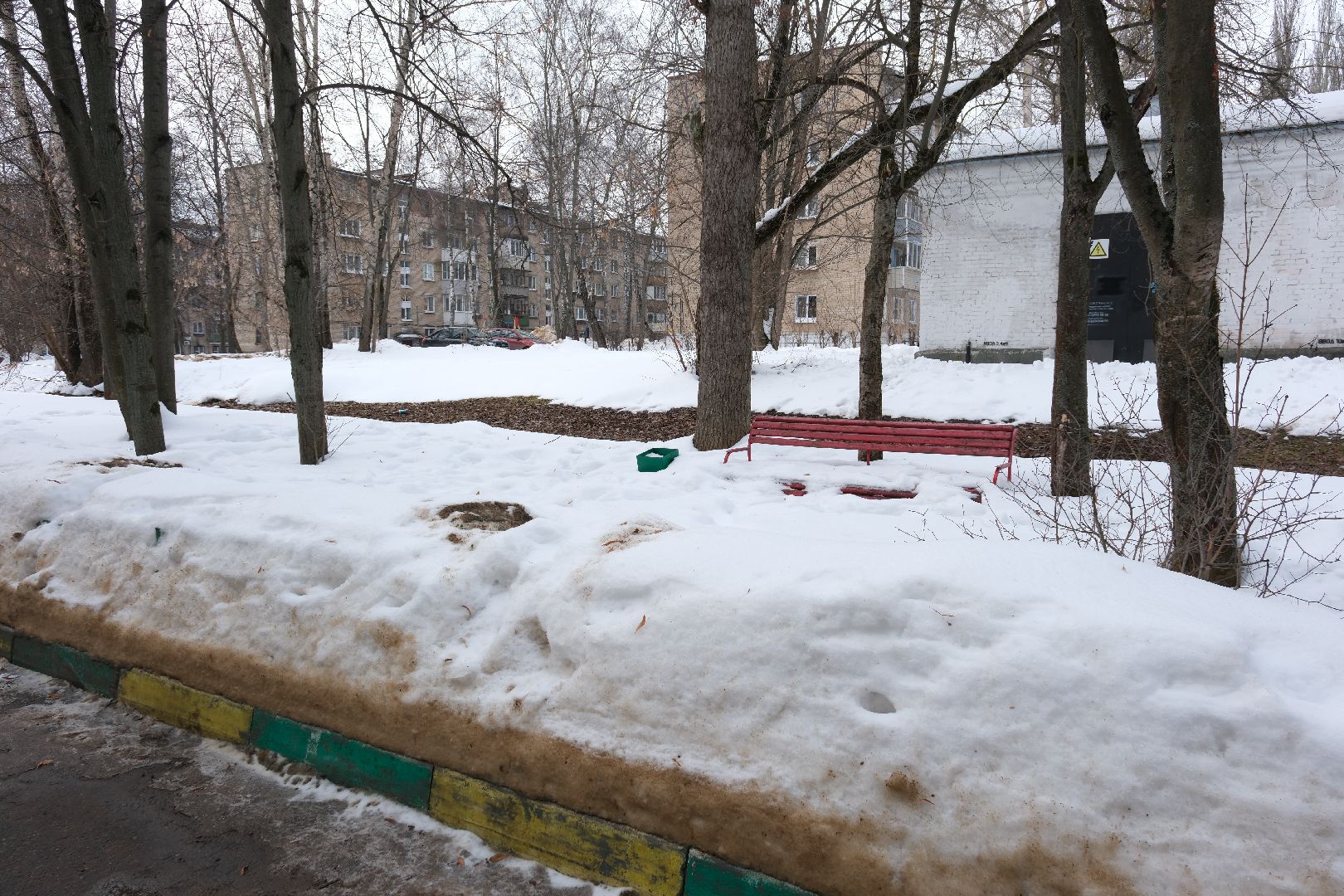 лыткарино, общество, выездная администрация, снег, двор,