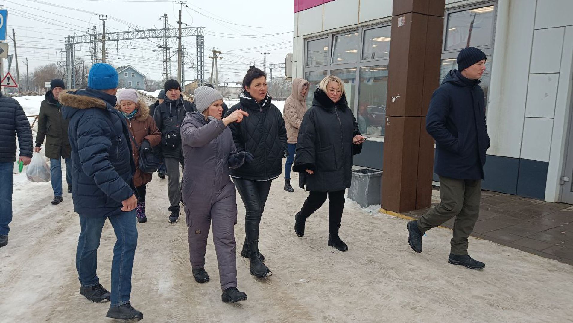 Переход, Жд пути, лобня