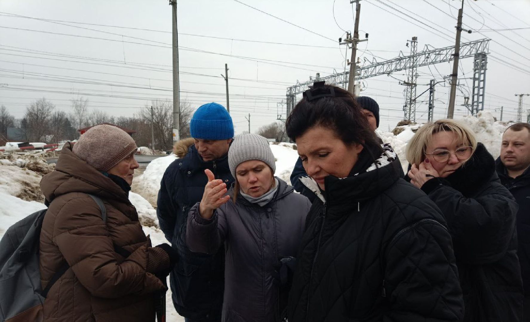 Переход, Жд пути, лобня